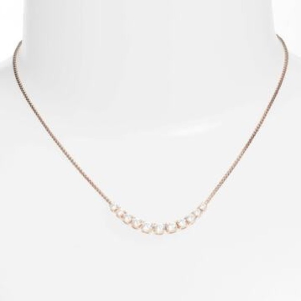 NADRI 3-5mm CZ Simple Frontal Necklace